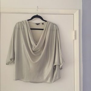 Ted Baker Silver Shiny Two Piece Blouse